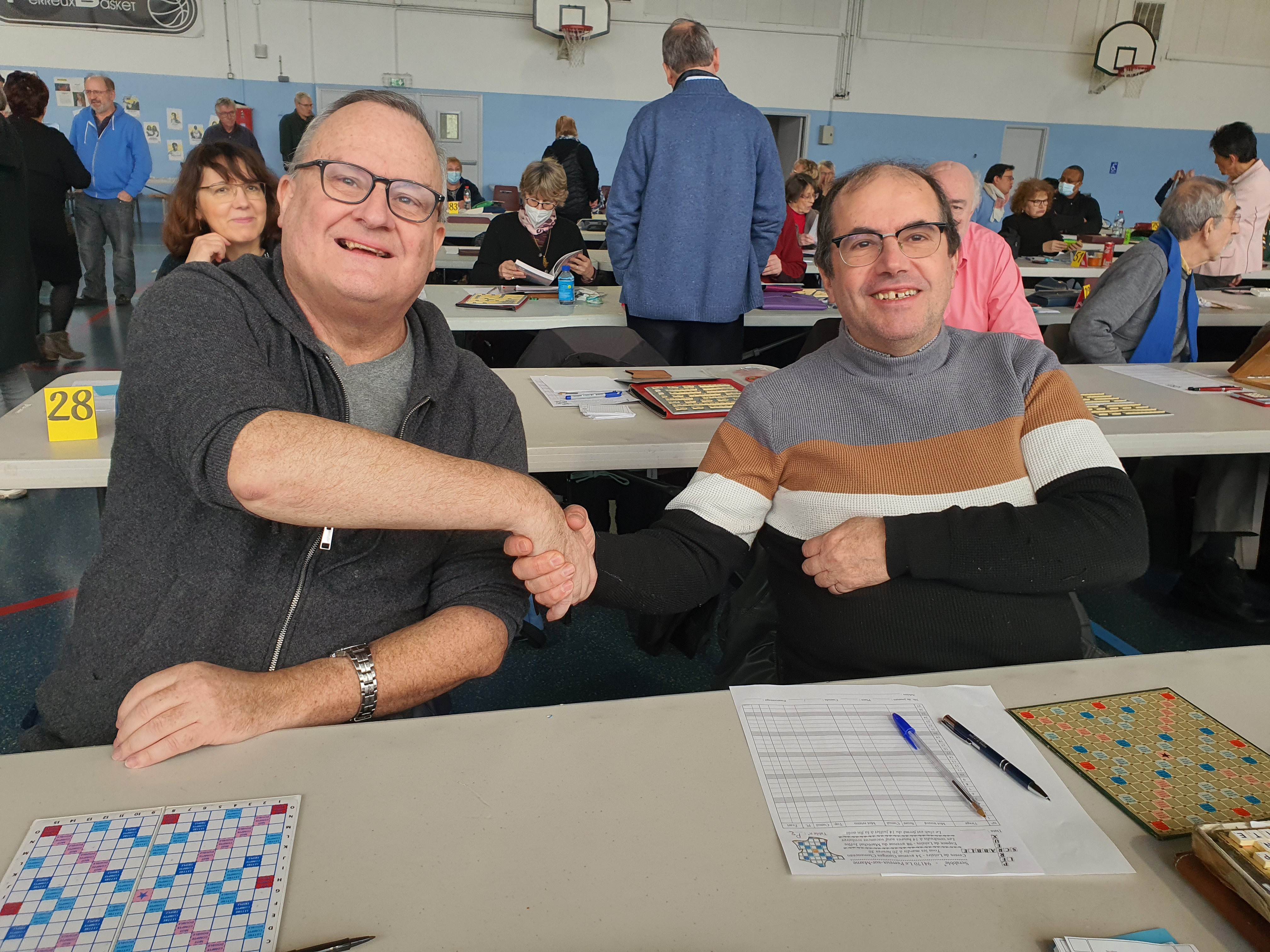 Thierry CHINCHOLLE et Herve MOLLARD quasiment 90 ans de Scrabble